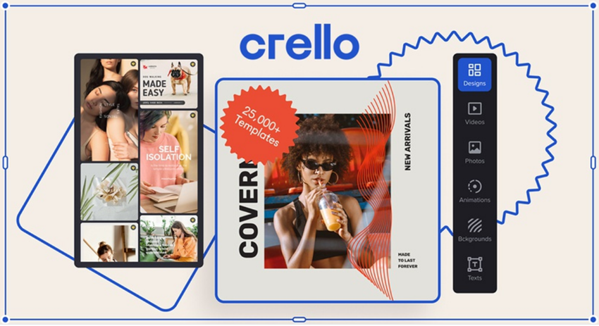 create your own graphics with Crello